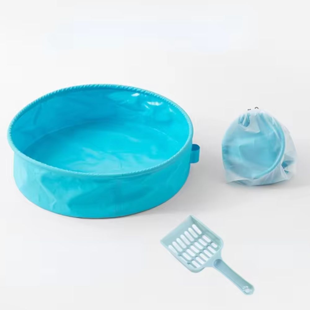 Bac à litière souple et pliable pour le voyage – Image 6
