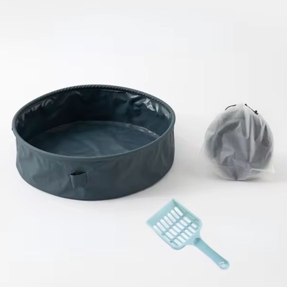 Bac à litière souple et pliable pour le voyage – Image 5