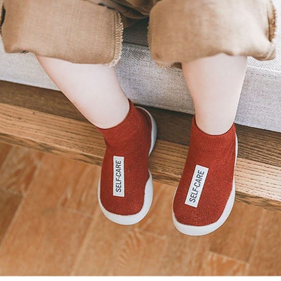 Chaussons chaussettes avec semelle en caoutchouc – Image 3