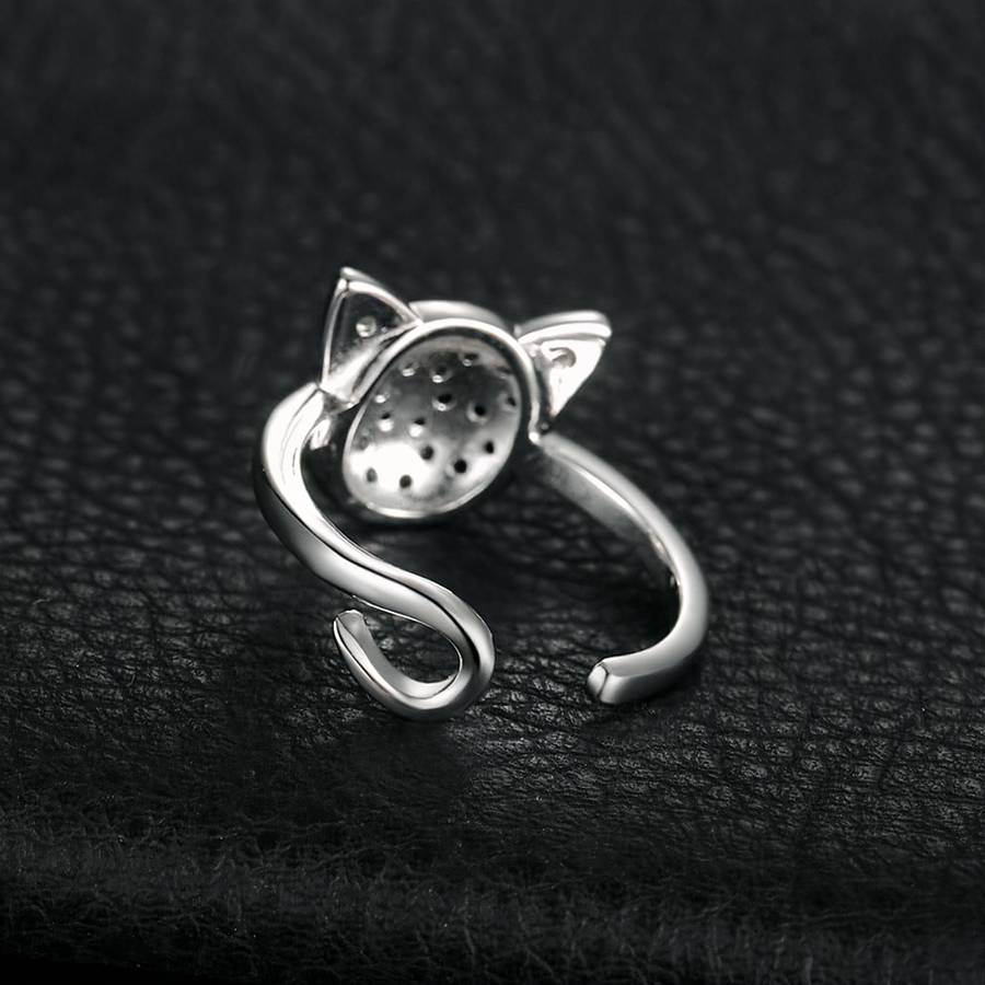 Bague chat spinelle en argent Sterling 925 pour femme – Image 3