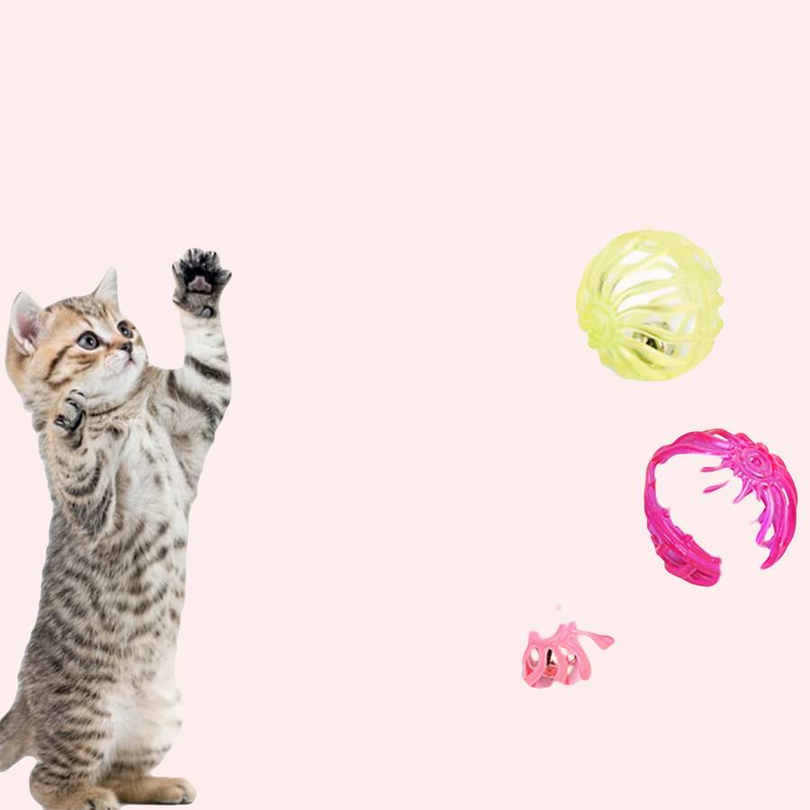 Jouet boule avec cloche pour chat – Image 2