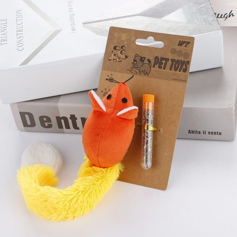 Jouet chat souris en peluche – Image 3