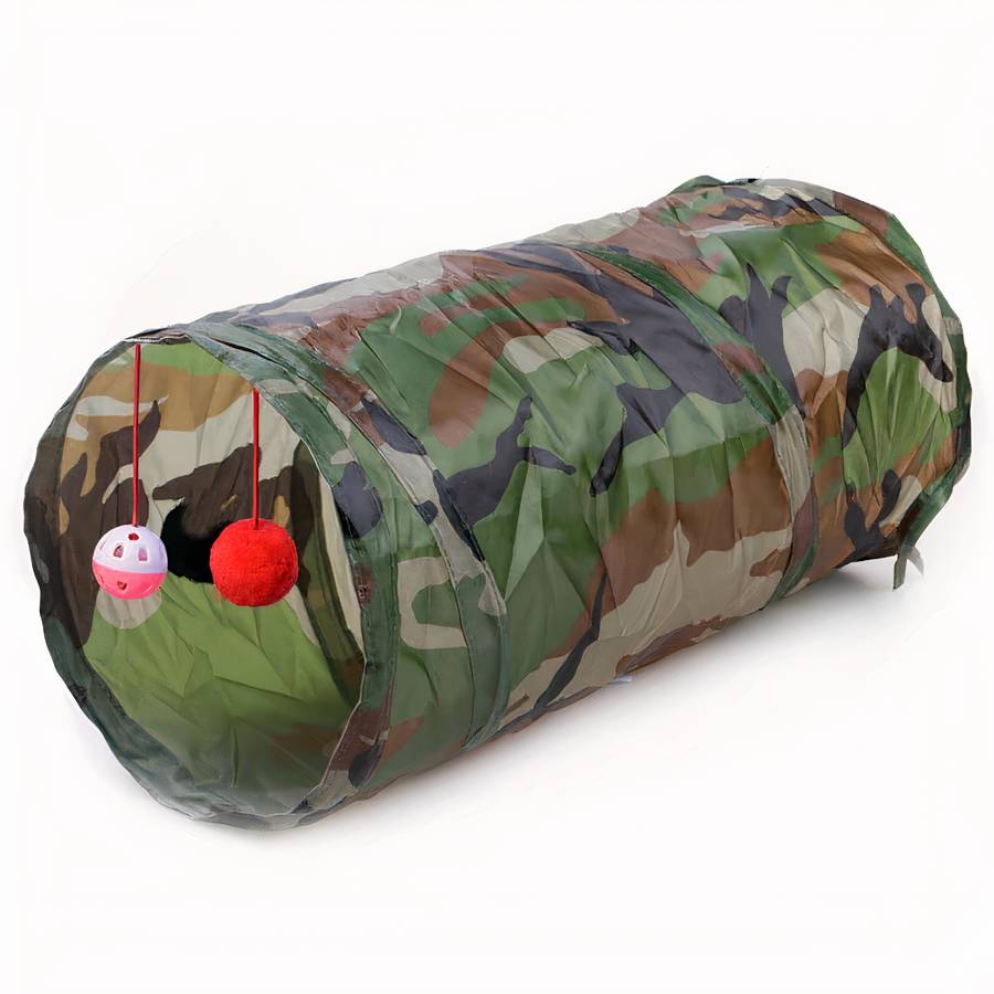 Jouet tunnel avec balles pour chat – Image 6
