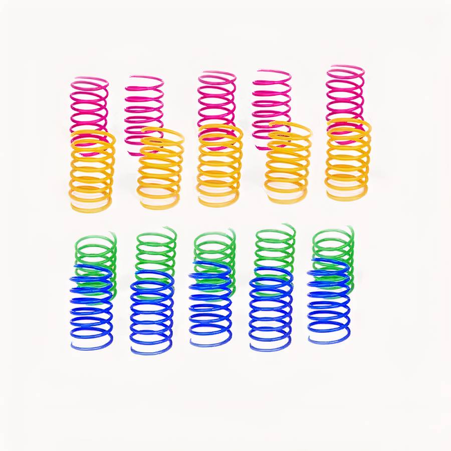 Jouets à ressorts colorés épais pour chat – Image 6
