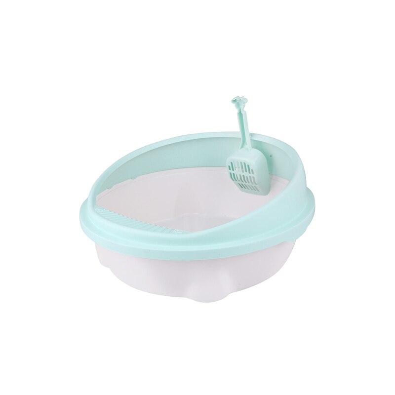 Litière chat rond en plastique avec pelle – Image 5