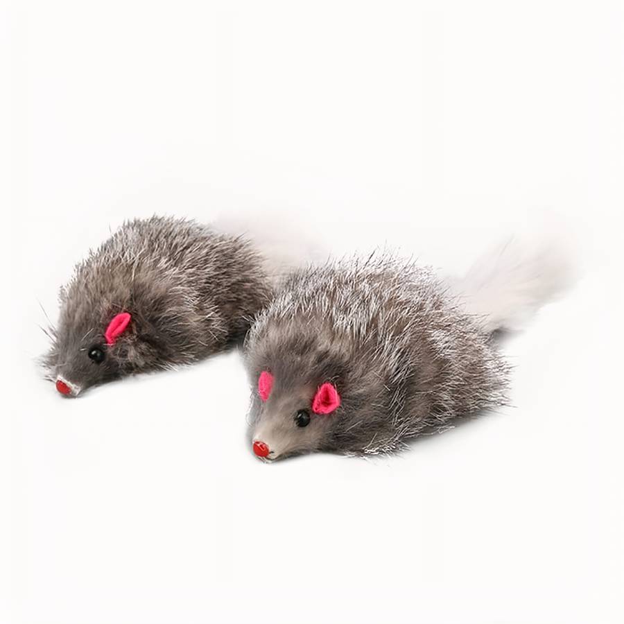 Petite souris en peluche interactive pour chat – Image 2